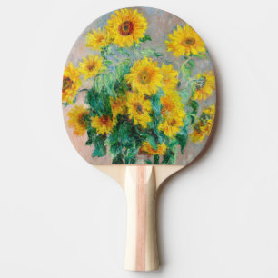 Bouquet of Sunflowers Claude Monet Ping Pong Paddle