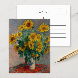 Bouquet of Sunflowers   Claude Monet Postcard