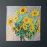 Bouquet of Sunflowers Claude Monet    Tapestry<br><div class="desc">Bouquet of Sunflowers. Claude Monet. 1881. Reproduction of famous works of art  images in the public domain.</div>