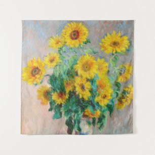 Bouquet of Sunflowers Claude Monet    Tapestry