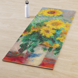 Bouquet of Sunflowers Claude Monet Yoga Mat