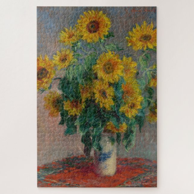 Bouquet of Sunflowers Monet Jigsaw Puzzle (Vertical)