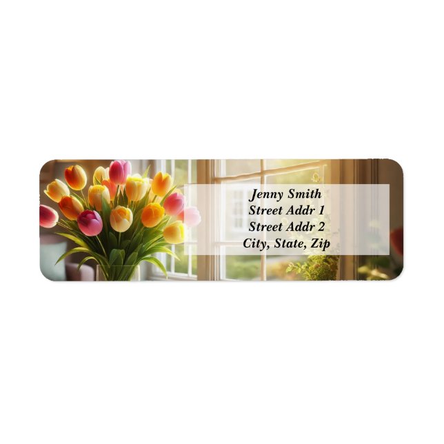 Bouquet of Tulips by the window (Front)