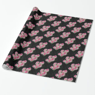 Bouquet Of White-Pink Roses Wrapping Paper