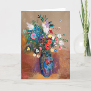 Bouquet Of Wild Field Flowers - Odilon Redon Card