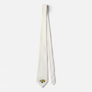 Bouquet of Yellow and White Daisies Tie