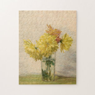 Bouquet of Yellow Flowers   Edward Herbert Barnard Jigsaw Puzzle