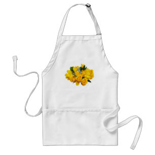 Bouquet of Yellow Roses and Baby’s Breath Standard Apron