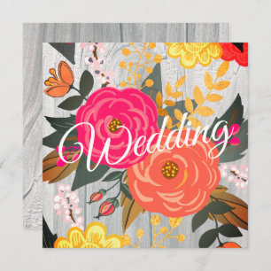 Bouquet on Barnwood Square Invitation