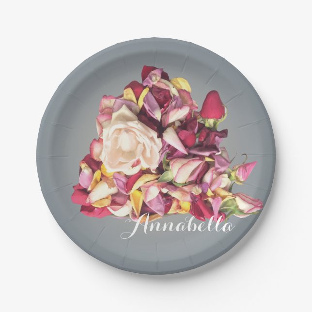 Bouquet Paper Plate (Front)