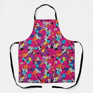 Bouquet Pink and Purple Apron