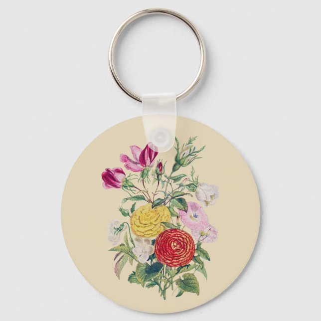 Bouquet - Pink Key Ring (Front)