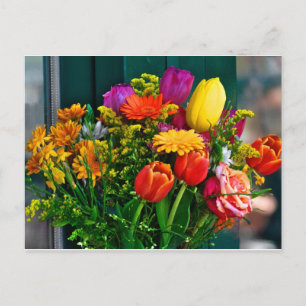 bouquet postcard