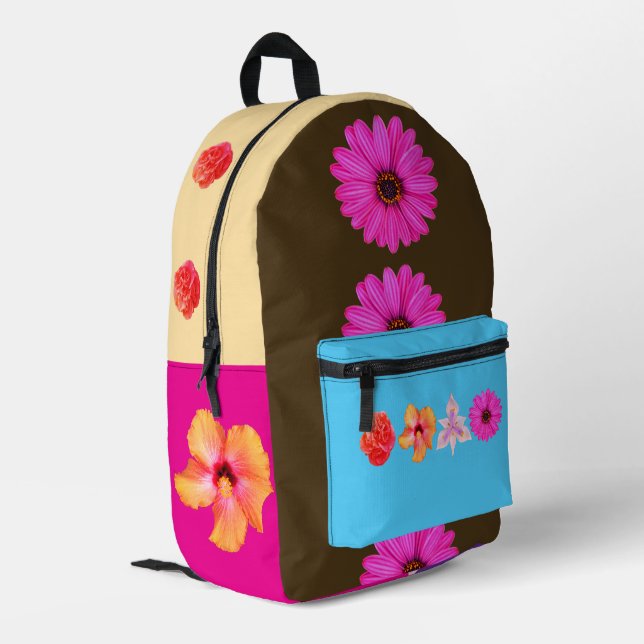 Bouquet Print Cut Sew Bag (Back Corner Left)