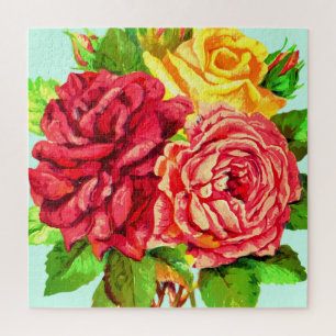 Bouquet Roses - Romantic Jigsaw Puzzle