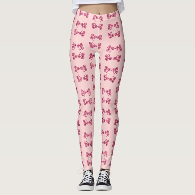 Bouquet seamless leggins leggings (Front)