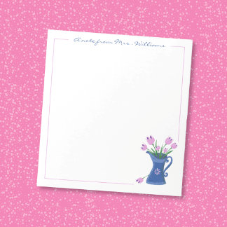 Bouquet Teacher Appreciation Notepad