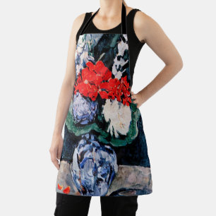 Bouquet with Little Delft, Paul Cezanne Apron