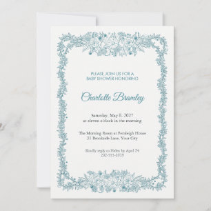 Bouquetiere Dewfall Baby Shower Invitation