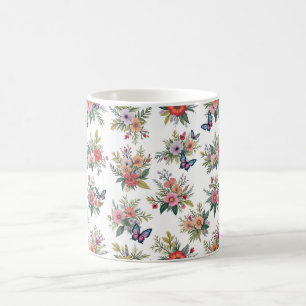 Bouquets and Butterflies Coffee Mug
