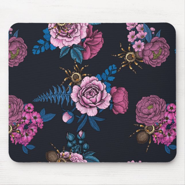 Bouquets and tarantula 2 mouse mat (Front)