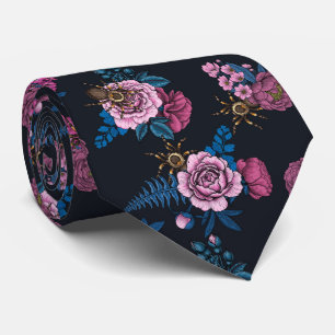 Bouquets and tarantula 2 tie
