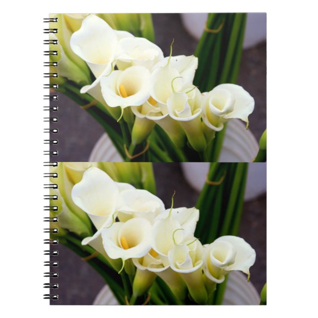 bouquets of calla lilies notebook (Front)