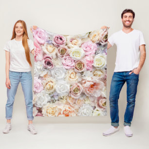 Bouquets of Roses 1 Fleece Blanket