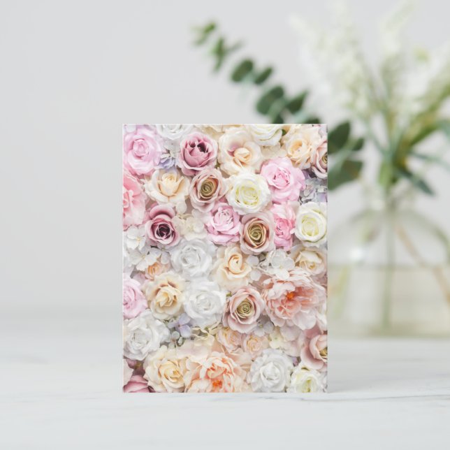 Bouquets of Roses 1 Holiday Postcard (Standing Front)