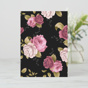 Bouquets of Roses 3 Thank You Card