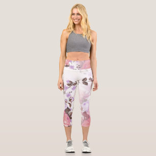 Bouquets of Roses 5 Capri Leggings
