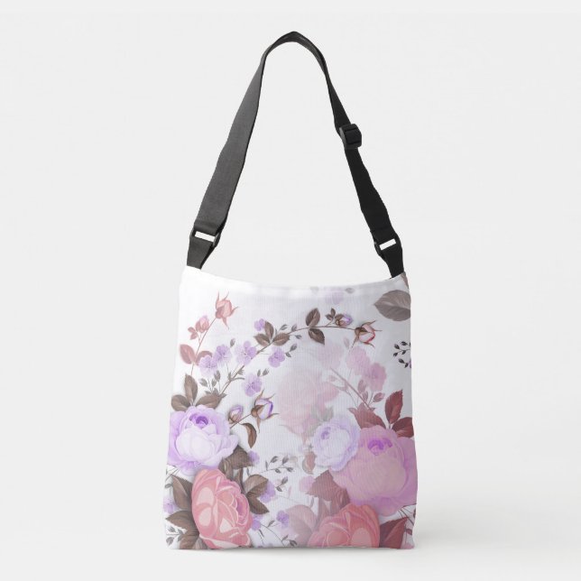 Bouquets of Roses 5 Crossbody Bag (Front)