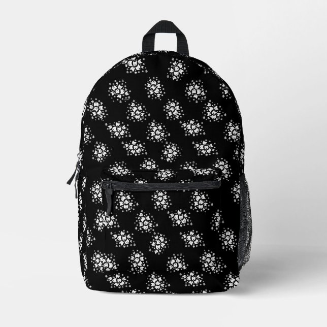 Bouquets of Westie Dogs Printed Backpack (Front)