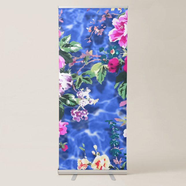 Bouquets with roses retractable banner (Front)