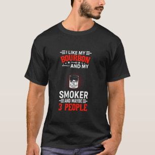 Bourban & BBQ Barbeque Grilling Chef Grill Master T-Shirt
