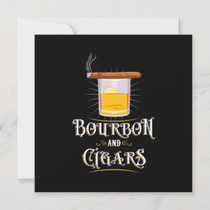 Bourbon And Cigars Invitation