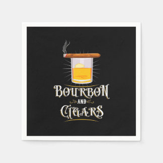Bourbon And Cigars Napkin