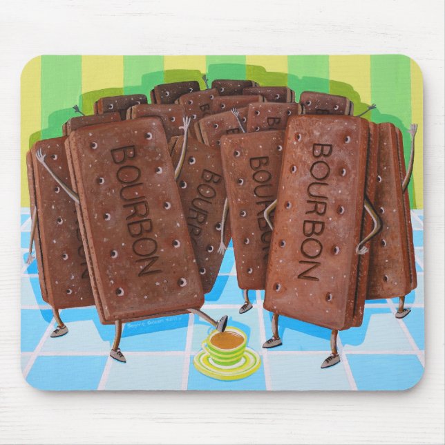 Bourbon Cream Tea Mouse Mat (Front)