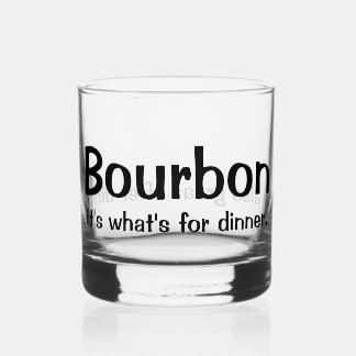 Bourbon Is Delicious Whiskey Glass