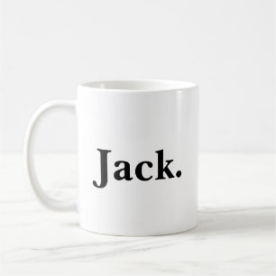 Bourbon lover black and white coffee mug