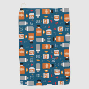 Bourbon Pattern Golf Towel