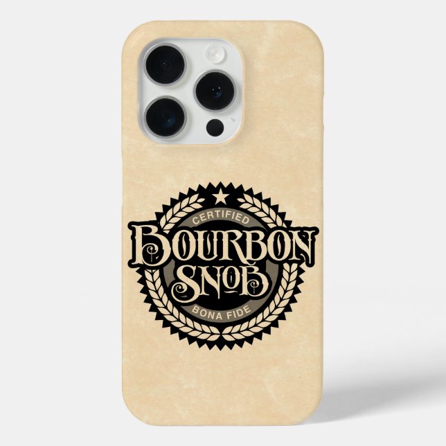 Bourbon Snob - funny whiskey drinker Case-Mate iPhone Case (Back)