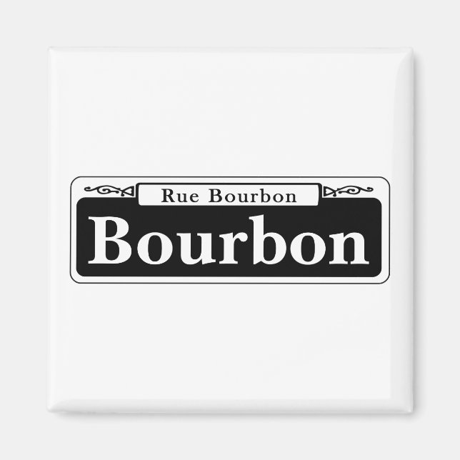 Bourbon St., New Orleans Street Sign Magnet (Front)