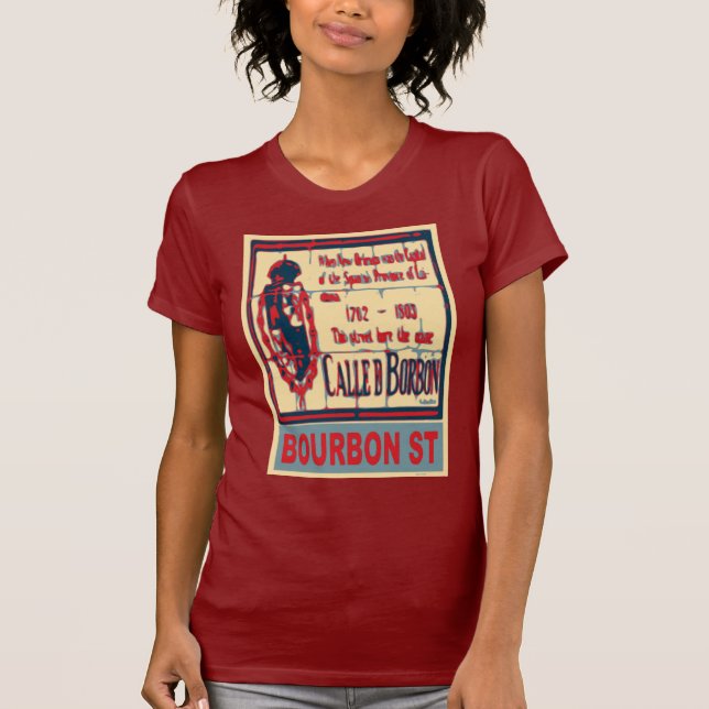 Bourbon St New Orleans T-Shirt (Front)