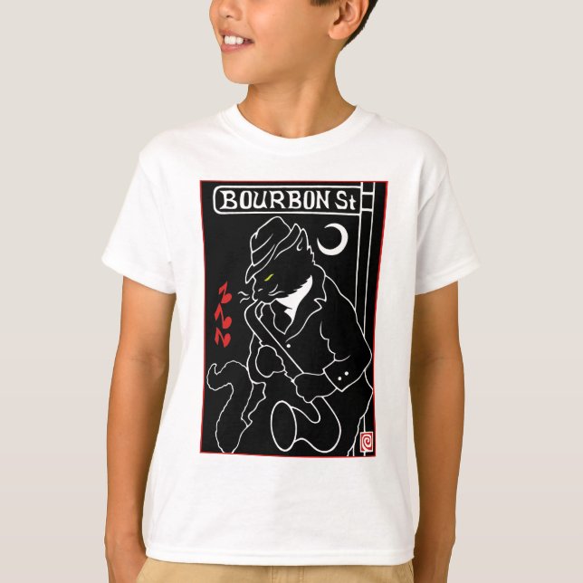 Bourbon Street Cat T-Shirt (Front)