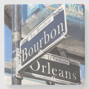 Bourbon Street Coaster, New Orleans Stone Coaster
