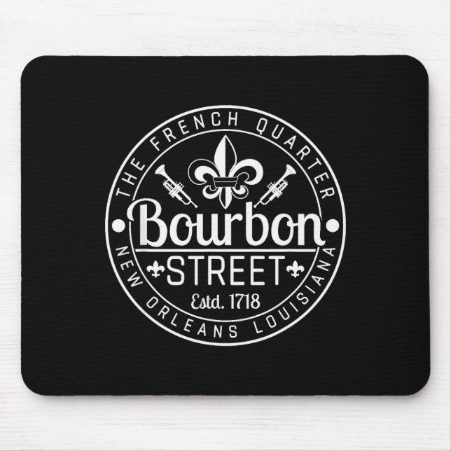 Bourbon Street French Quarter New Orleans Louisian Mouse Mat (Front)