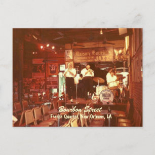 Bourbon Street Jazz New Orleans, Postcard