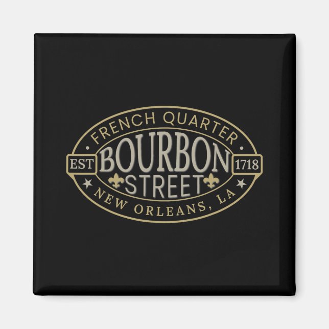 Bourbon Street New Orleans French Quarter Louisian Magnet (Front)