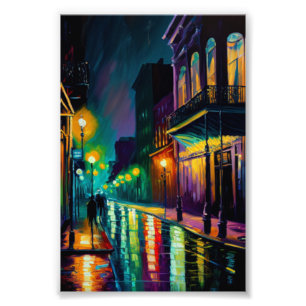 Bourbon Street, New Orleans, French Quarter Photo Print